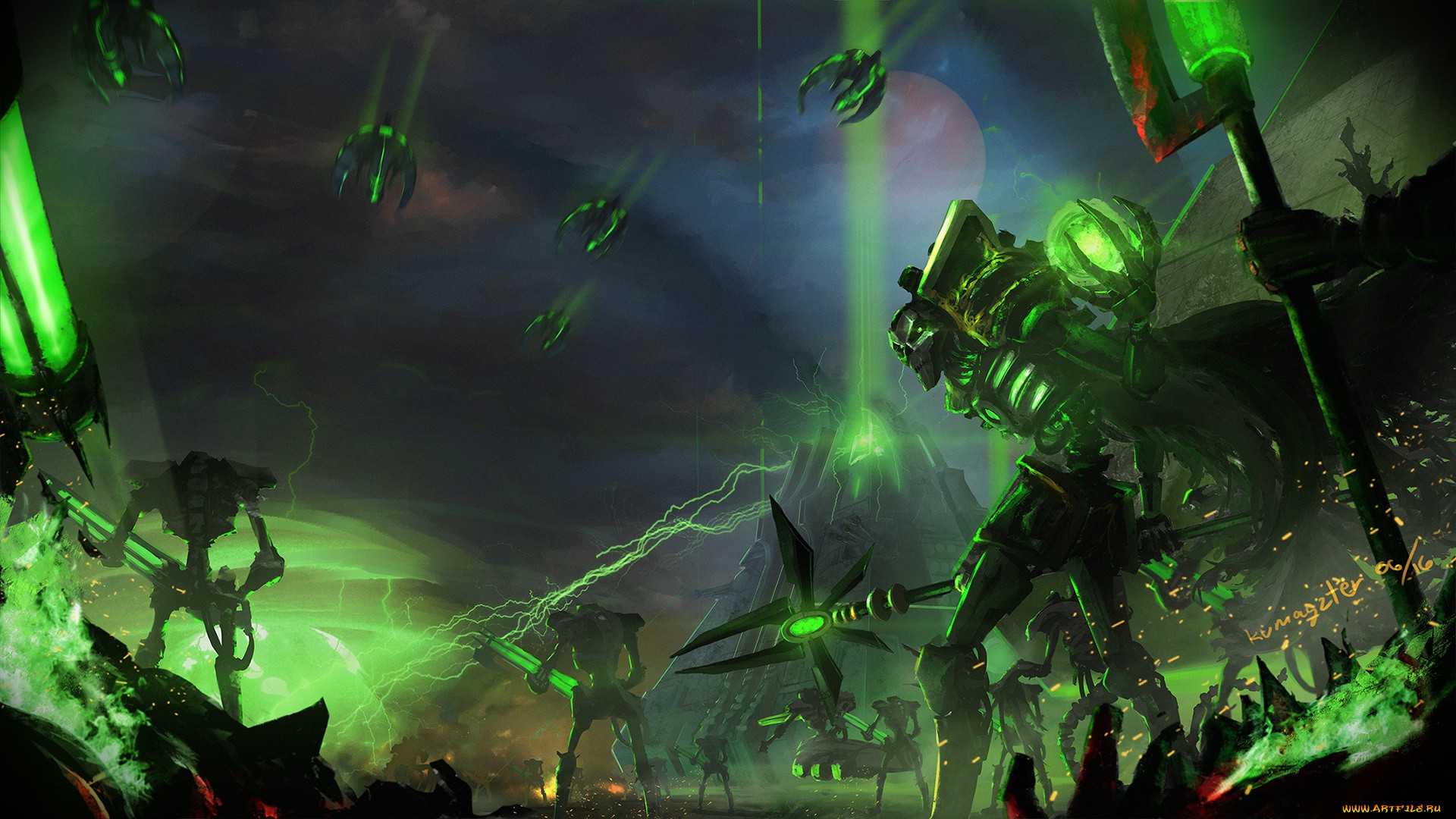 , ,  ,  , monolith, necrons, lord, necron, army, warhammer, 40, 000